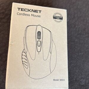 TECKNET CORDLESS MOUSE MODEL M003 NEW IN BOX BLUE
